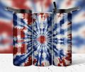 Patriot Kaleidoscope Tie-Dye 20oz Skinny Tumbler
